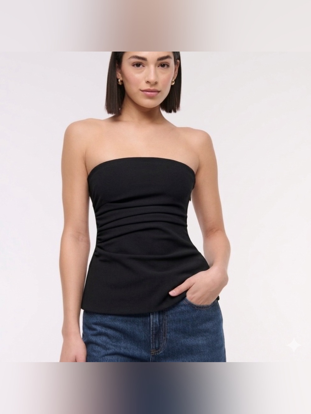 Abercrombie Strapless Ruched Top